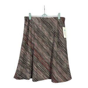 Stitch Fix Margaret M Christabel Marled Flare Skirt Midi Multicolor Size M New